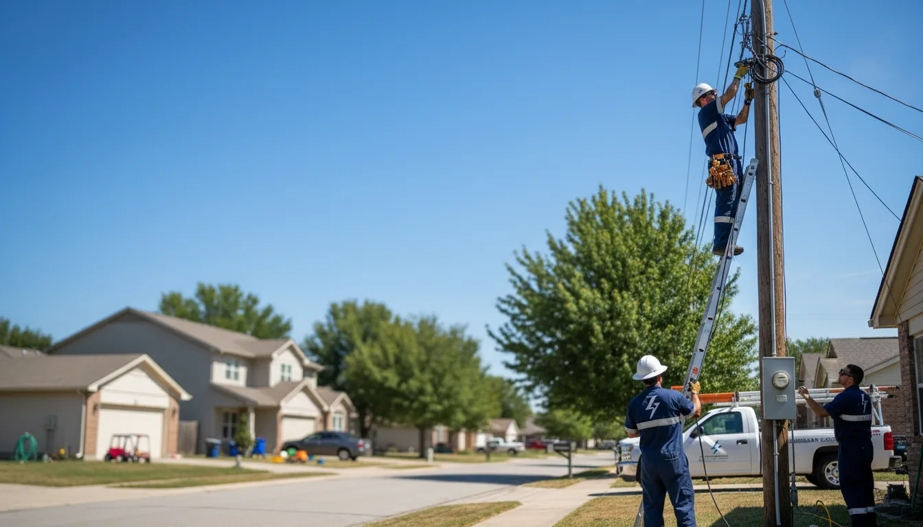 Residential electrician providing installation services in Dickinson, AL